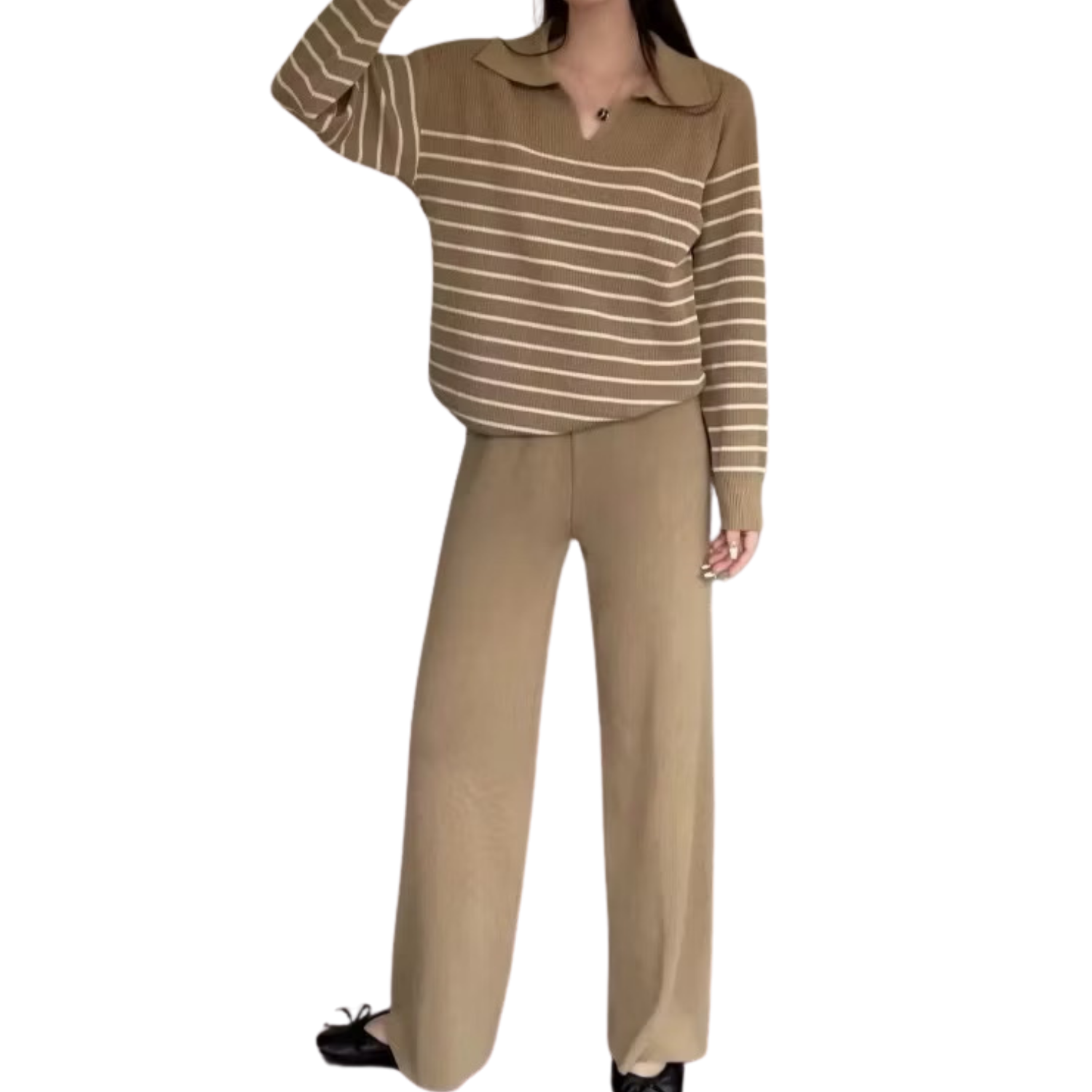 Stripe Longsleeve Pants Set