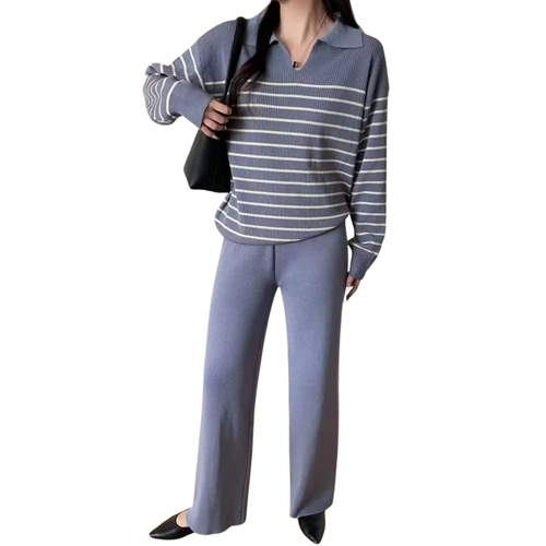 Stripe Longsleeve Pants Set