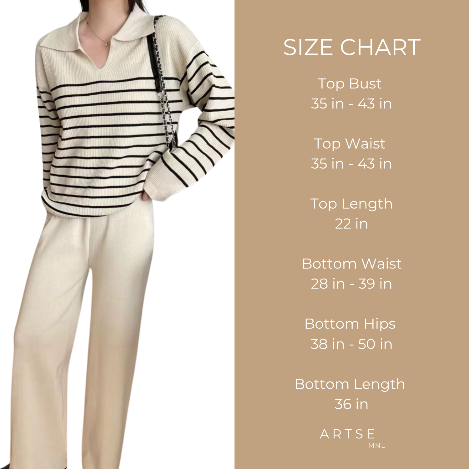 Stripe Longsleeve Pants Set