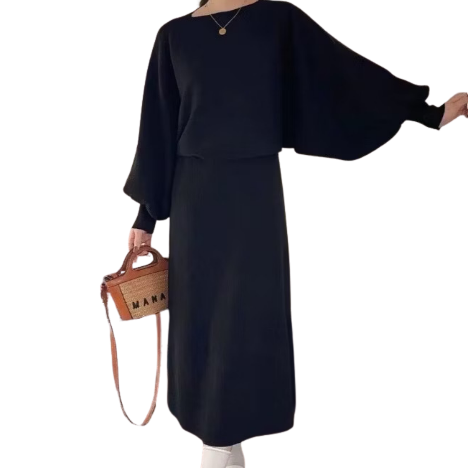 Trumpet Sleeve Skirt Set