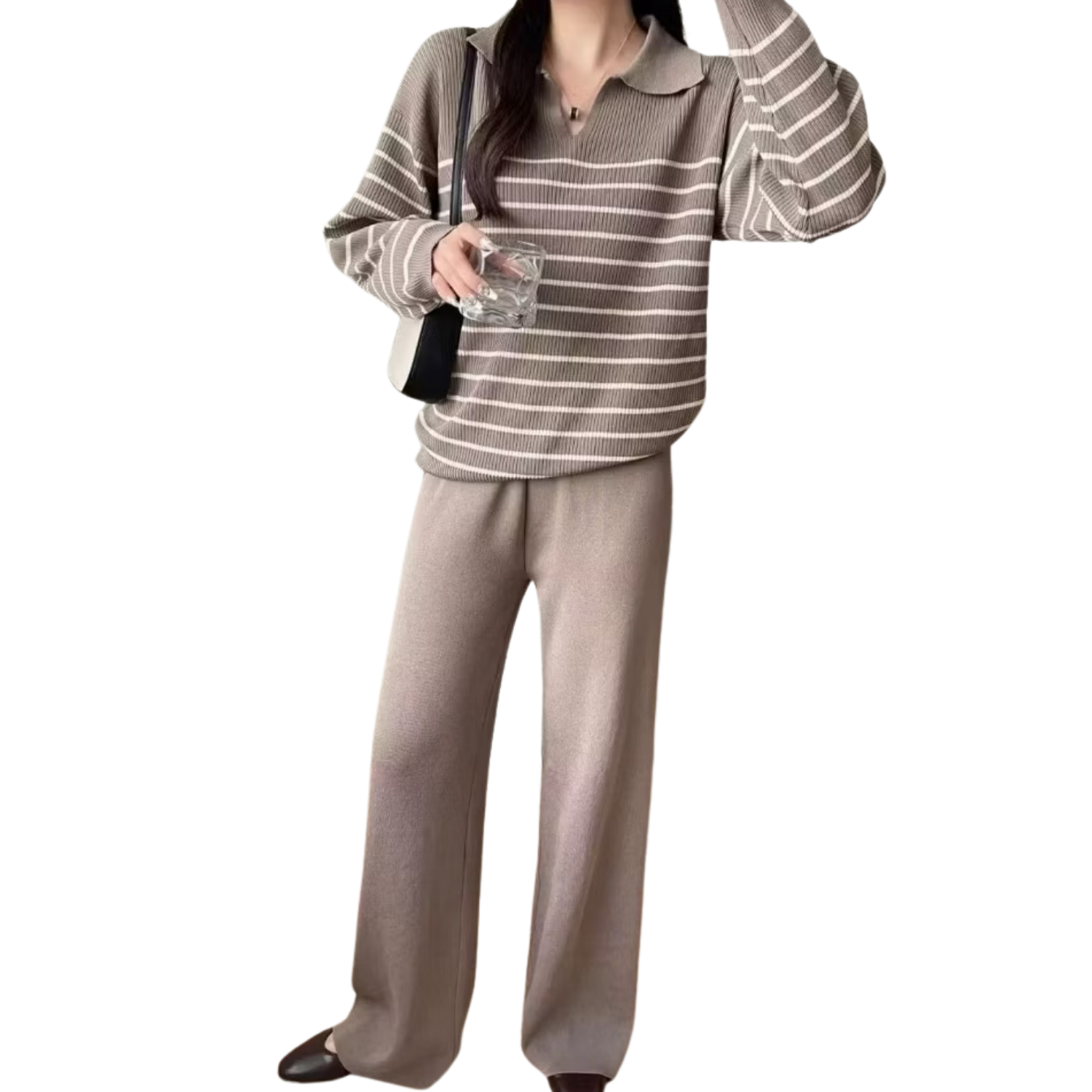 Stripe Longsleeve Pants Set